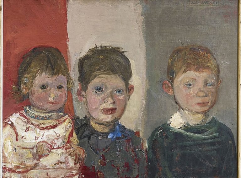 Joan Eardley: Joan Eardley, The Macauley Children, 1957. Courtesy of The Scottish Gallery, Edinburgh, UK. Detail.
