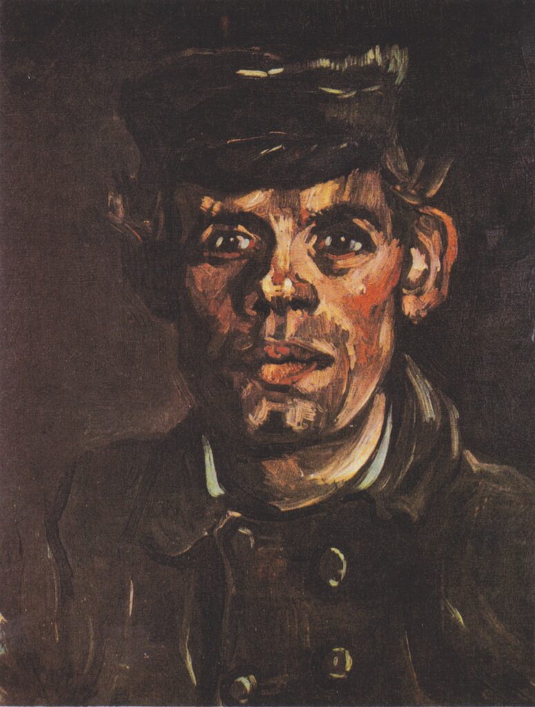 royal museums of fine arts belgium: Vincent van Gogh, Head of a Young Peasant in a Peaked Cap, 1885, Royal Museums of Fine Arts of Belgium, Brussels, Belgium.
 
