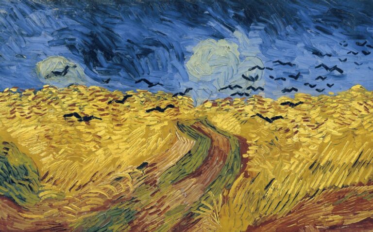 Van Gogh’s last painting: Vincent van Gogh, Wheatfield with Crows, 1890, Van Gogh Museum, Amsterdam, Netherlands. Detail.
