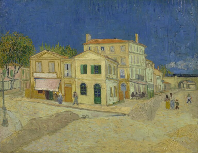 summer destinations inspired by paintings: Vincent van Gogh, The Yellow House (The Street), 1888, Van Gogh Museum, Amsterdam, Netherlands.
