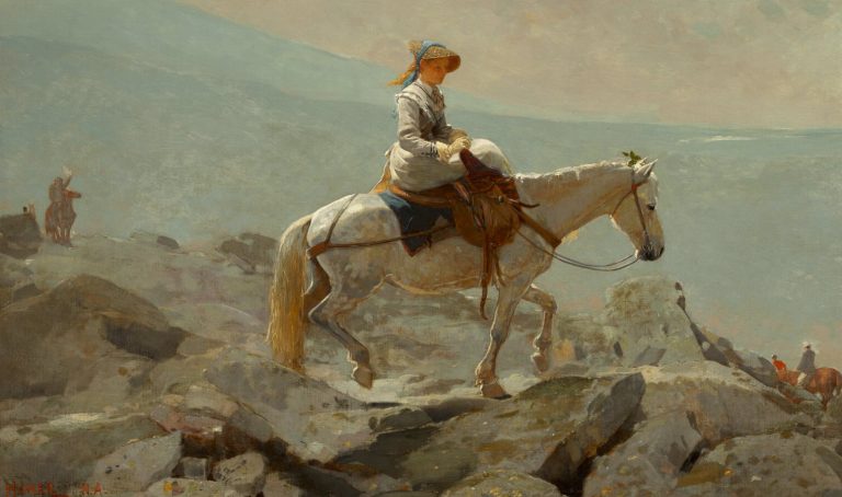 Winslow Homer: Winslow Homer, The Bridle Path, White Mountains (detail), 1868. The Clark Art Institute, Williamstown, MA, USA. Image courtesy of the Institute.
