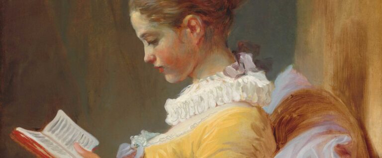 Things You Need To Know About Jean-Honoré Fragonard: Jean-Honoré Fragonard, Young Girl Reading, or The Reader, c. 1770, National Gallery of Art, Washington, DC, USA. Detail.
