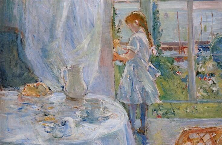 art inspired by the home: Berthe Morisot, Cottage Interior, 1886, Museum of Ixelles, Brussels, Belgium.
