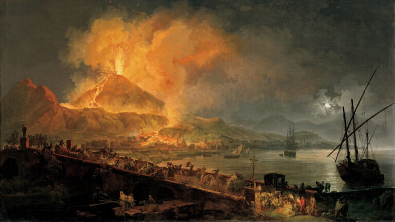 Pierre-Jacques Volaire: Pierre-Jacques Volaire, Eruption of Mount Vesuvius, 1777, North Carolina Museum of Art, Raleigh, NC, USA.
