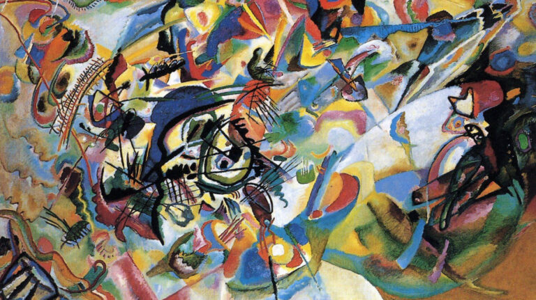 Kandinsky Dissonance: Wassily Kandinsky, Composition VII, 1913, State Tretyakov Gallery, Moscow, Russia.
