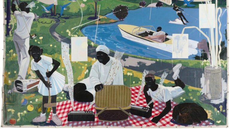 Afro-American Artists: Kerry James Marshall, Past Times, 1997, private collection. Sothebys.
