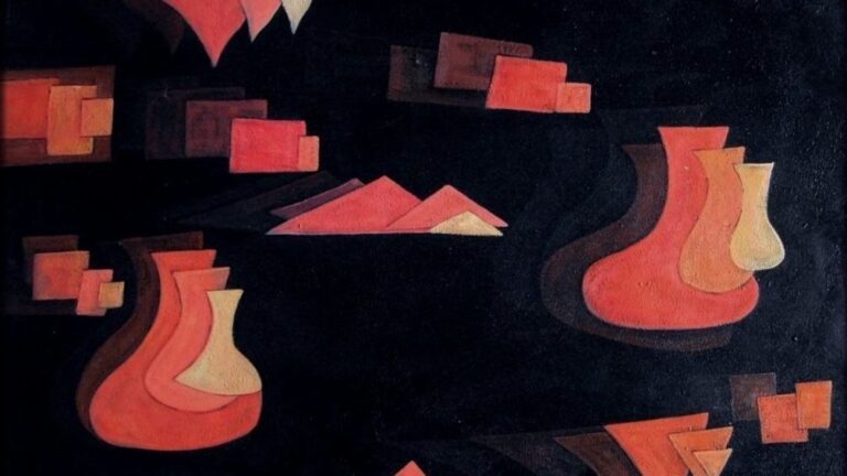 Paul Klee music: Paul Klee, Fugue in Red, 1921, Zentrum Paul Klee, Bern, Switzerland. Detail.
