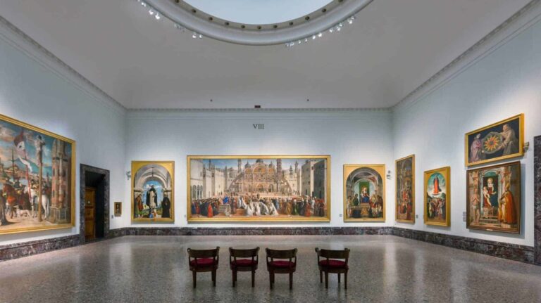 Best Museums to Visit Virtually: Pinacoteca di Brera, Milan, empty and closed.
