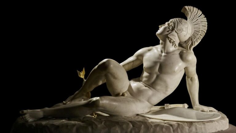 Troy at the British Museum: Filippo Albacini, The Wounded Achilles 1825, marble.

