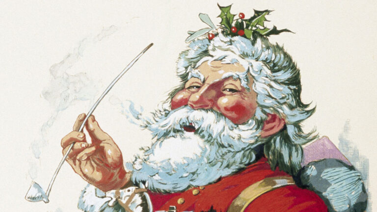 Thomas Nast Santa Claus: Thomas Nast, Merry Old Santa Claus, 1881. Wikimedia Commons.
