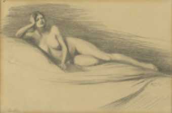 royal museums staff picks: Marthe Donas, Lying Nude nr. 1, 1915, Royal Museums of Fine Art of Belgium, Brussels, Belgium.

