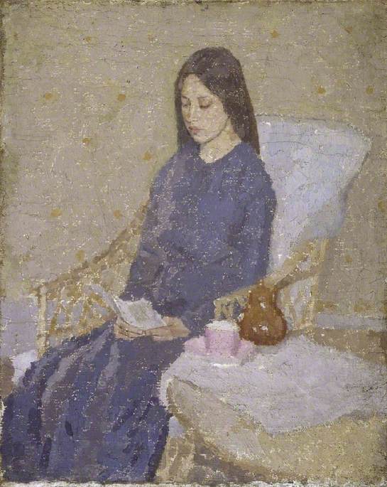 Gwen John Girl in a Blue Dress: Gwen John, The Convalescent, c. 1923–1924, Fitzwilliam Museum, Cambridge, UK.

