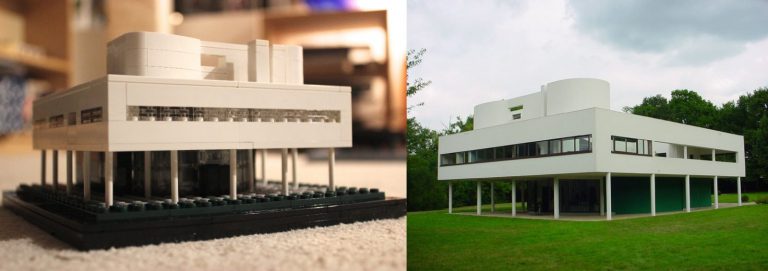 LEGO Architecture: Benjamin Lipsman, Lego Archtecture Villa Savoye. Le Corbusier, Villa Savoye, 1928-1931, Poissy, Paris, France. Image source: Wikimedia Commons.
