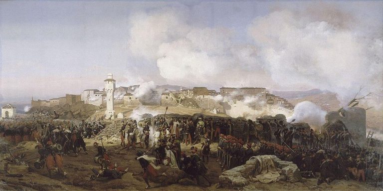 Algerian Skulls return: Horace Vernet, Les Colonnes D’Assaut se mettent en mouvement, 13 Octobre 1837, 1837, Grande Palais, Paris, France. Histoire-Image.
