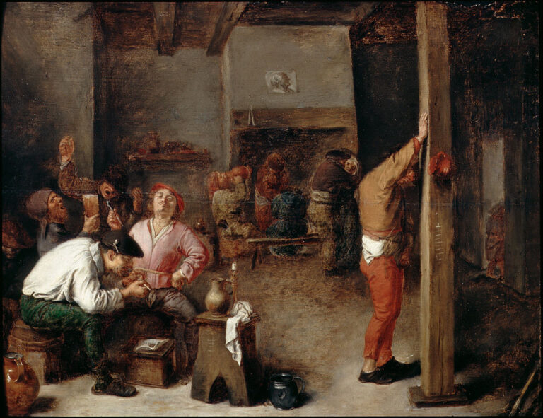 Adriaen Brouwer: Adriaen Brouwer, Interior of a Tavern, 1630, Dulwich Picture Gallery, London, United Kingdom.
