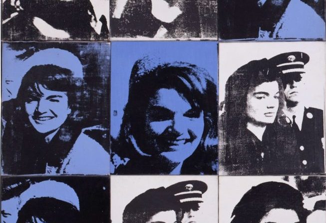 andy warhol jackie kennedy: Andy Warhol, Nine Jackies, 1964, The Sonnabend Collection, on long-term loan to Ca’ Pesaro, International Gallery of Modern Art, Venice, Italy, Nina Sundell and Antonio Homem,© 2014 The Andy Warhol Foundation for the Visual Arts, Inc. Detail.
