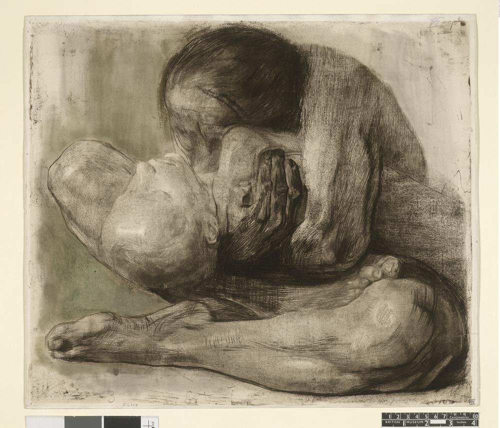 katy hessel: Kathe Kollwitz, Woman with Dead Child, 1903, British Museum, London, UK.
