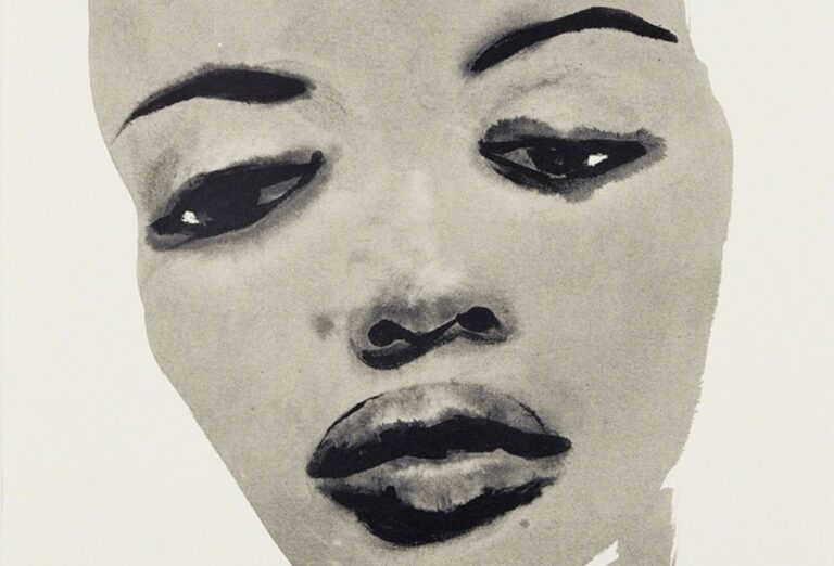 Marlene Dumas: Marlene Dumas, Supermodel, 1995, Institute of Contemporary Art, Philadelphia, PA, USA. Detail.
