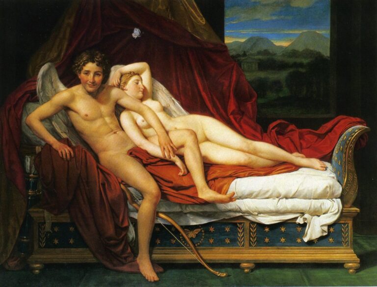searching for love in art: Jacques-Louis David, Cupid and Psyche, 1817, Cleveland Museum of Art (CMA), Cleveland, OH, US
