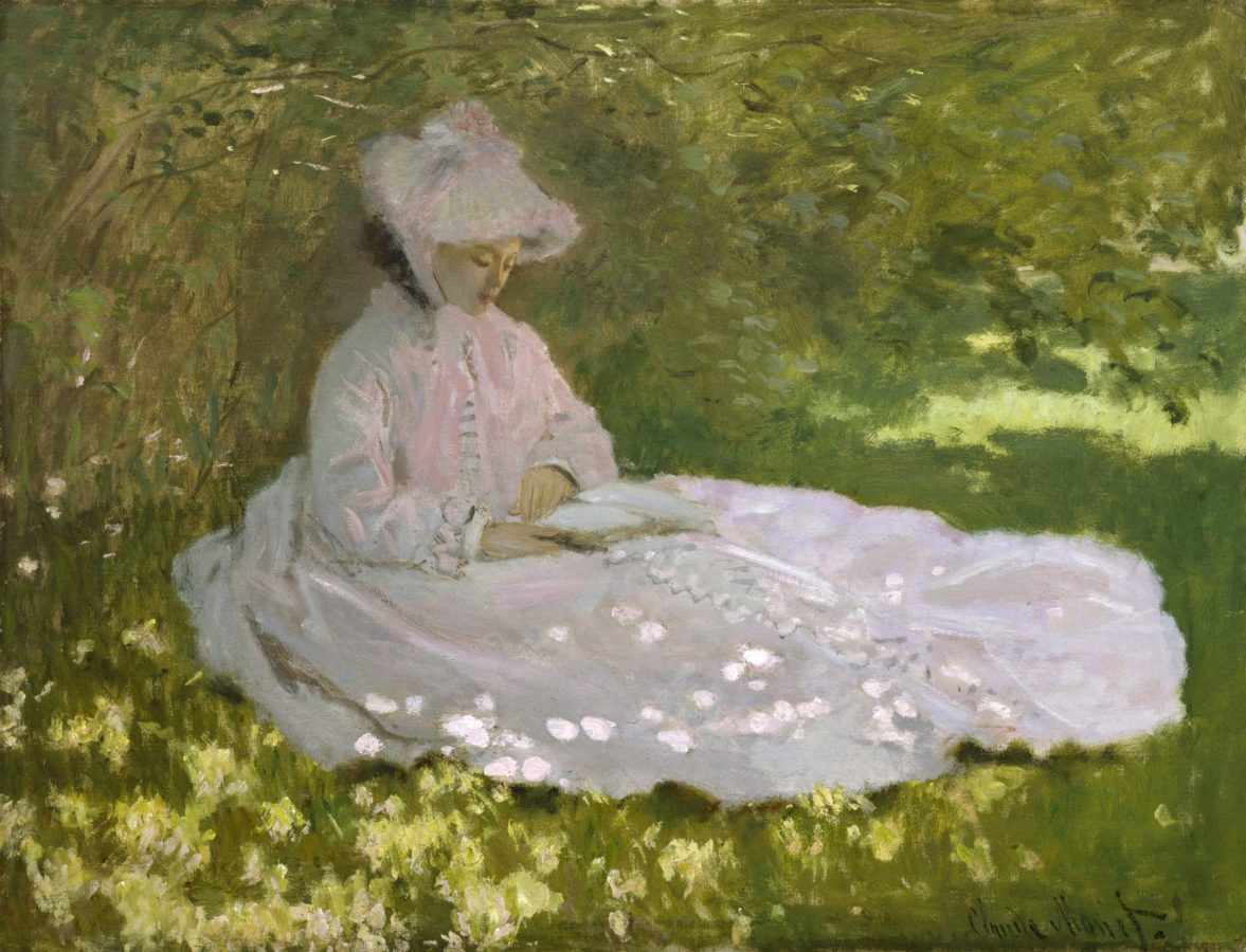Spring Morning Monet Style Springtime by Claude Monet | DailyArt Magazine