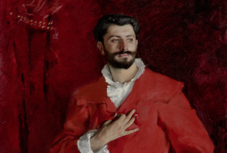 dr. pozzi at home: John Singer Sargent, Dr. Pozzi at Home, 1881, The Hammer Museum, Los Angeles, CA, USA. Detail.
