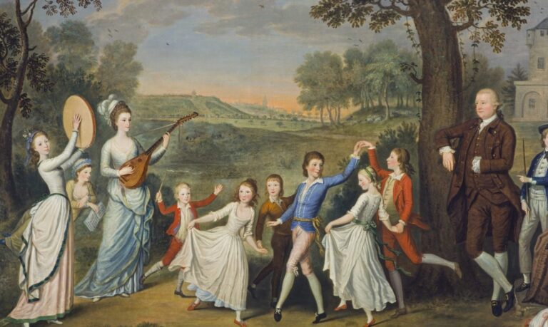 David Allan: David Allan, Sir John Halkett of Pitfirrane, Mary Hamilton, Lady Halkett and their Family, 1781, Scottish National Gallery, Edinburgh, Scotland, UK.
