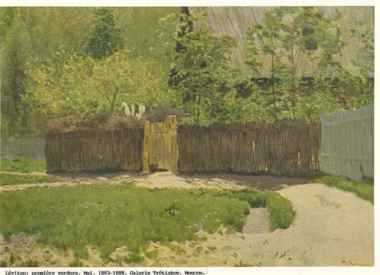 first of may: Isaac Levitan, The First Green. May, 1888, Tretyakov Gallery, Moscow, Russia
