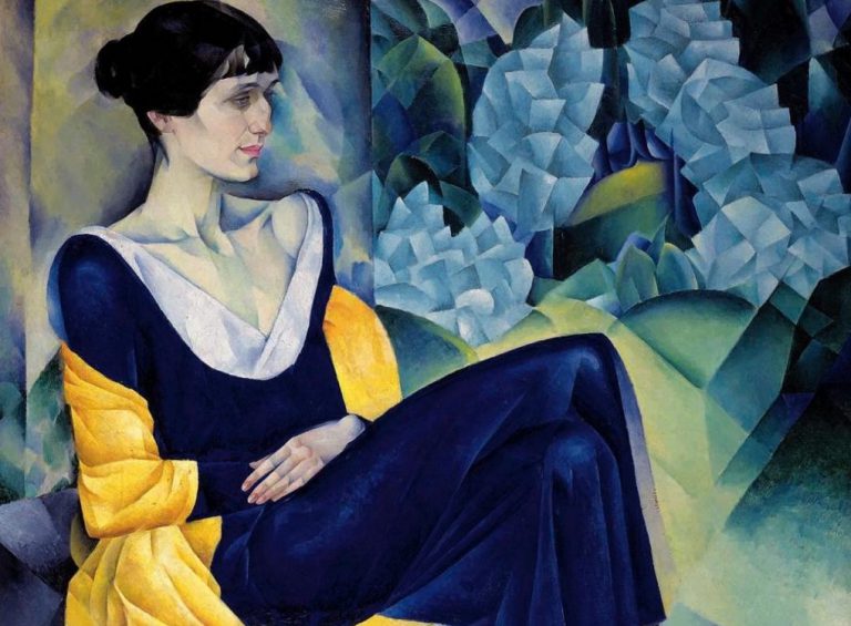 Anna Akhmatova portrait: Nathan Altman, Portrait of Anna Akhmatova, 1915, The State Russian Museum, St. Petersburg, Russia.
