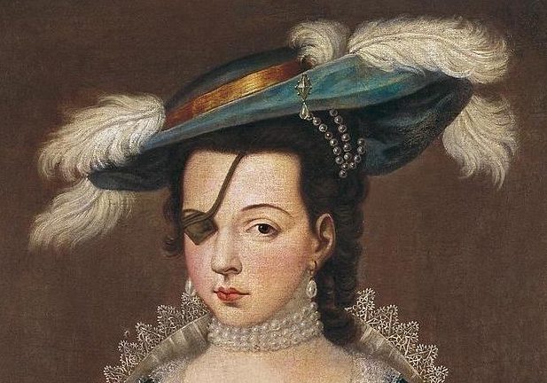 Princess of Éboli: Sofonisba Anguissola (attr.), Ana de Mendoza y de la Cerda Princess of Eboli, 16th century. Pinterest. Detail.
