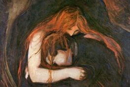 Edvard Munch, Love and pain, 1895, oil on canvas. The Munch Museum, Oslo, Norway.
