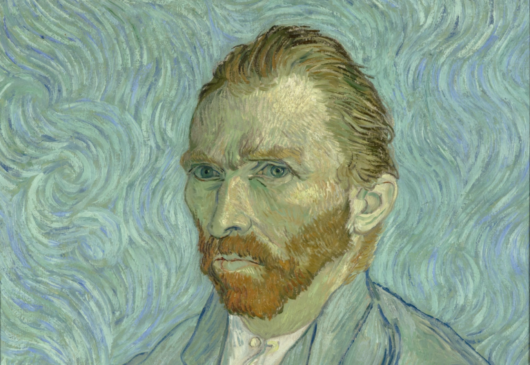 van Gogh self-portrait: Vincent van Gogh, Self-portrait, September 1889, Musée d’Orsay, Paris, France. Detail.
