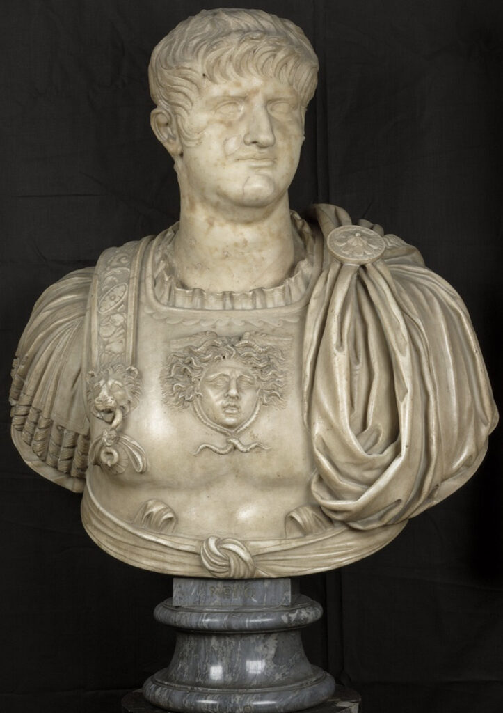 St. Peter’s Basilica: Portrait of Nero, 54–68 CE, Galleria degli Uffizi, Florence, Italy.

