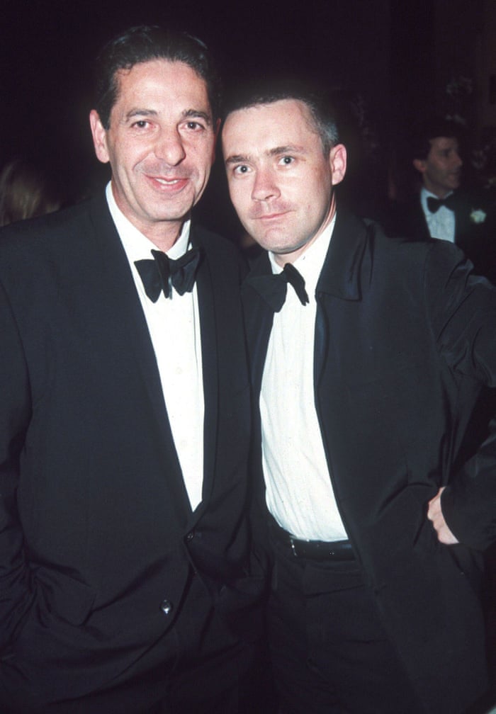 Charles Saatchi: Damien Hirst with Charles Saatchi in 1997. Photo by Richard Young/Rex/The Guardian.
