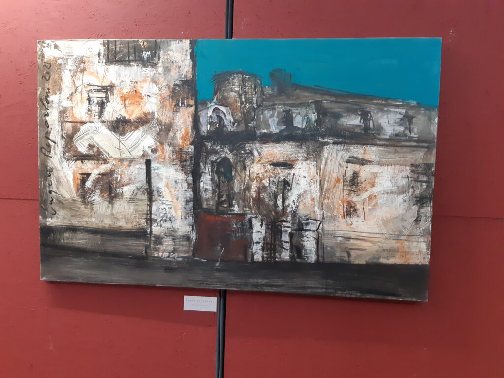 7 exhibition: Eugen Raportoru, Scene from Bucharest. Personal archive.
