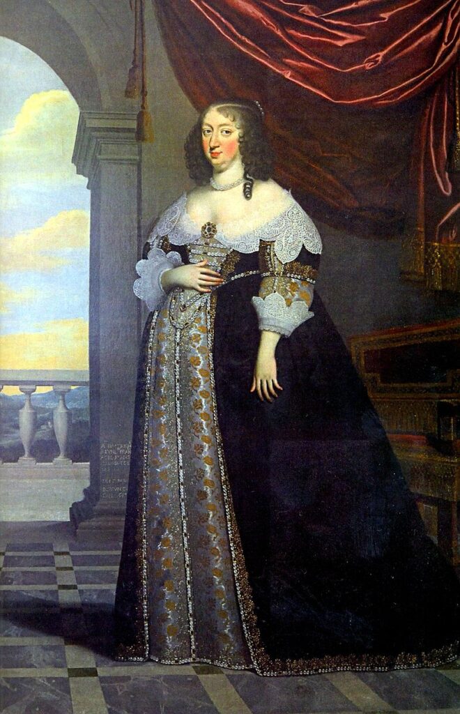 pregnancy in art: Charles Beaubrun, Anne of Austria, 1638. Wikimedia Commons (public domain).
