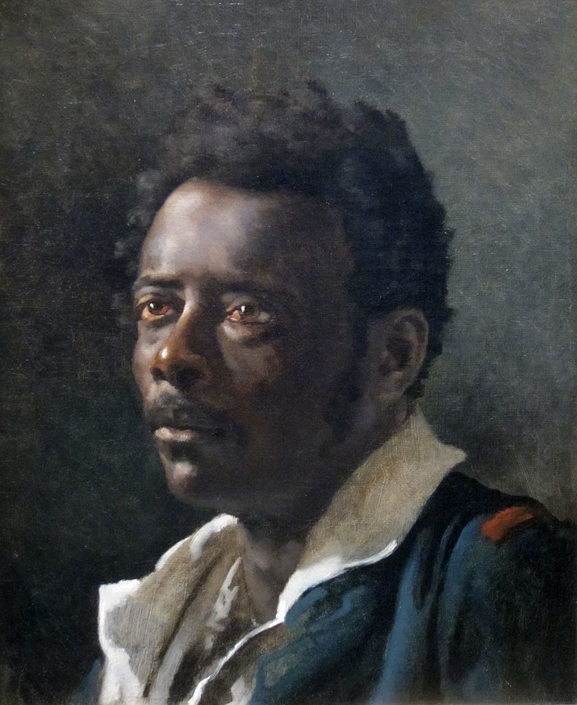 slavery, black models, french art,Théodore_Géricault, Portrait Study, 1818-19