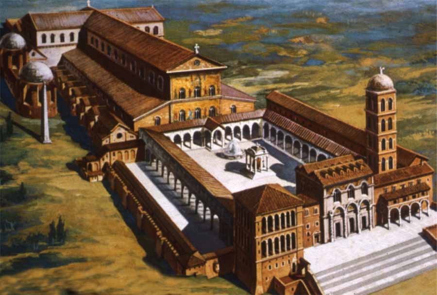 Representation of Old St. Peter’s Basillica