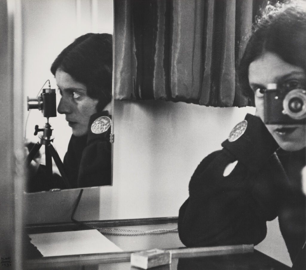 new woman behind the camera: Ilse Bing, Self-Portrait with Leica, 1931, gelatin silver print, The Metropolitan Museum of Art, New York, NY, USA. Collection of Michael Mattis and Judith Hochberg.
