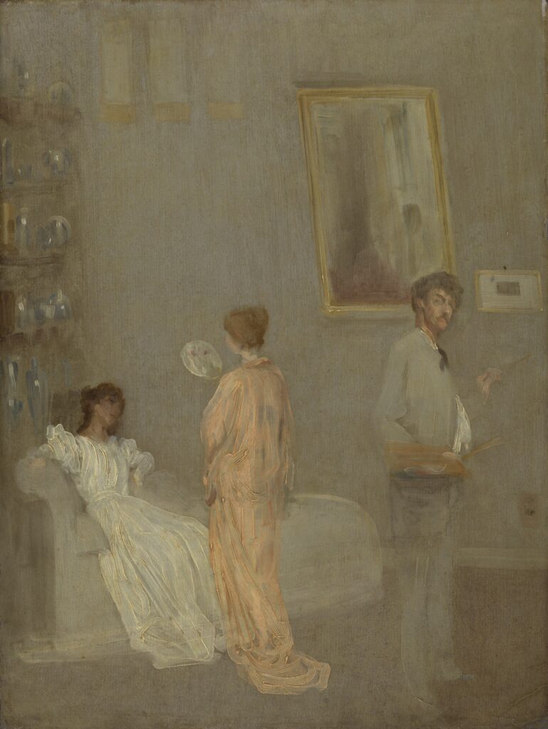Joanna Hiffernan: James McNeill Whistler, The Artist in His Studio (Whistler in His Studio), 1865-1866, The Art Institute of Chicago, Chicago, IL, USA.
