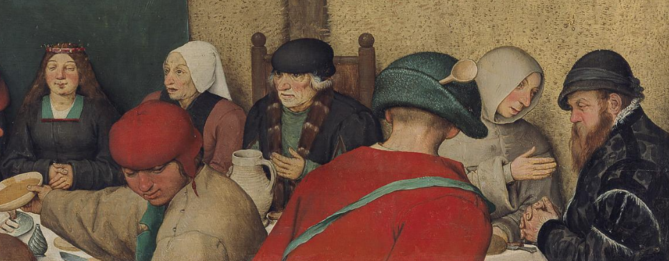Pieter Bruegel the Elder, The Peasant Wedding, 1567, Detail