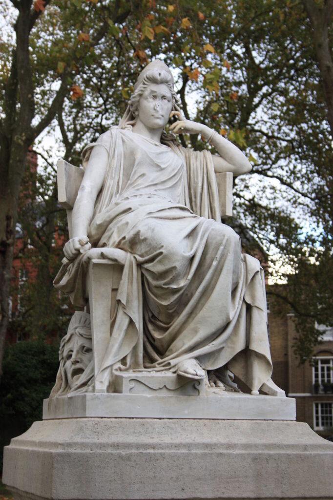 statues, london, women, Sarah Siddons