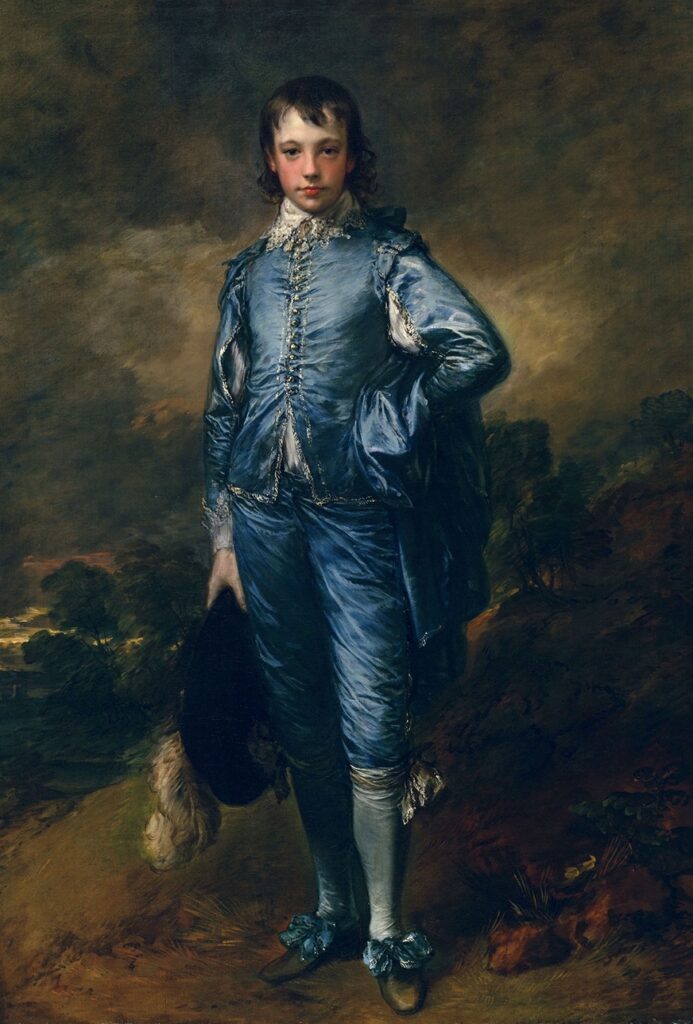 Blue Boy Gainsborough: Thomas Gainsborough, The Blue Boy, ca. 1770, The Huntington Library, San Marino, CA, USA.
