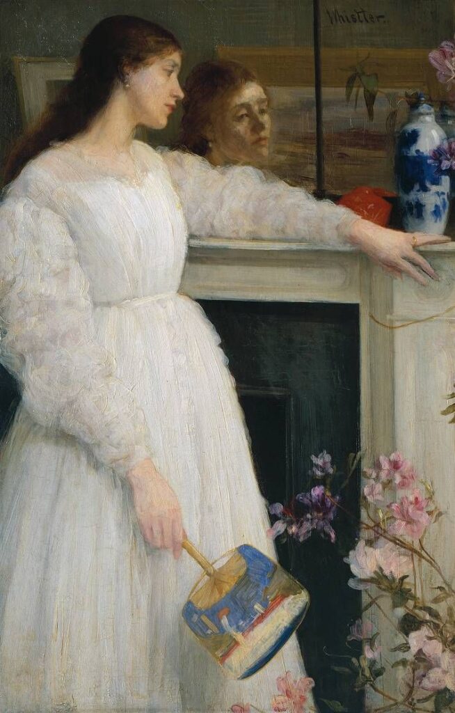 Joanna Hiffernan: James McNeill Whistler, Symphony in White, No. 2: The Little White Girl, 1864, Tate, London, UK.
