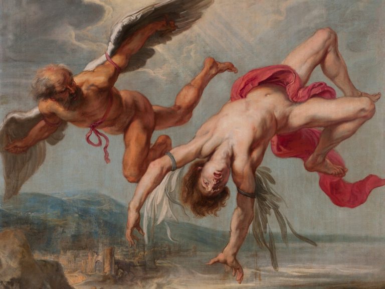 Fall of Icarus: Jacob Peter Gowy, The Fall of Icarus, 1635-1637, Museo del Prado, Madrid, Spain. Detail. GGDT.
