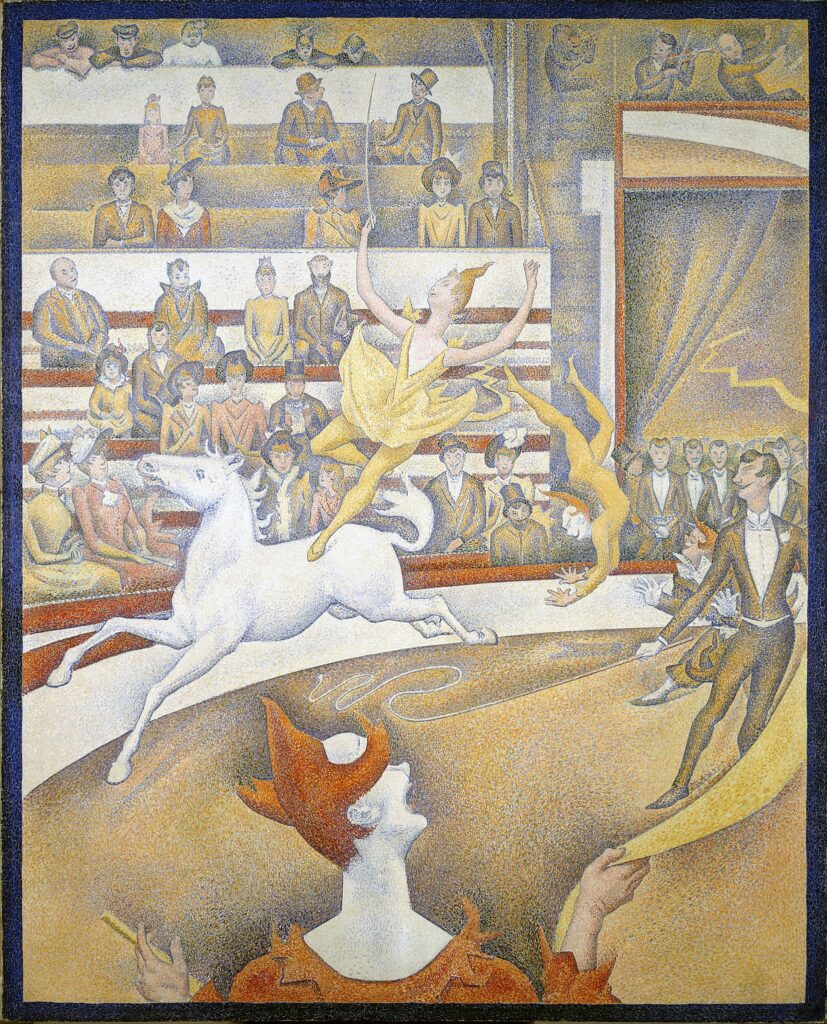 zodiac signs: Georges Seurat, The Circus (Le Cirque), Musée d’Orsay, Paris, France.
