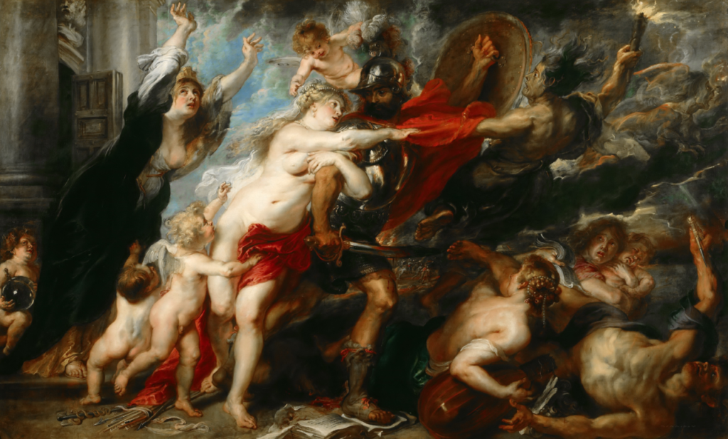 zodiac signs: Peter Paul Rubens, Consequences of War, 1637–1638, Palazzo Pitti, Florence, Italy.
