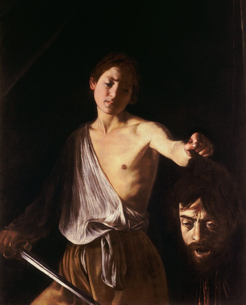 Caravaggio, David with the Head of Goliath, 1610, Galleria Borghese, Rome, Italy.