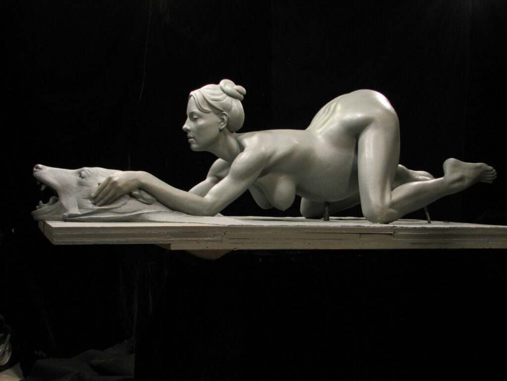 pregnancy in art. Daniel Edwards, Monument to Pro-Life: The Birth of Sean Preston, 2006. Getty images.
