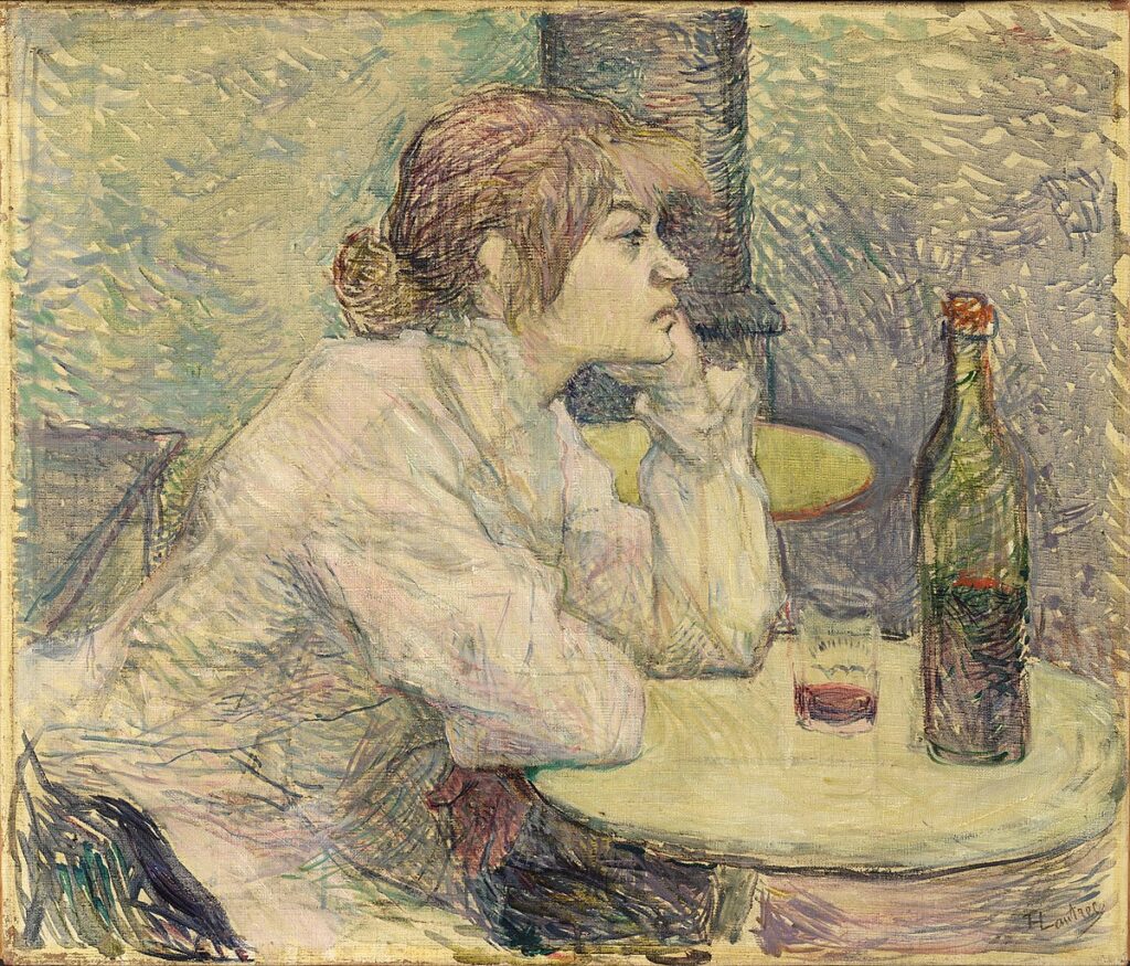 Suzanne Valadon: Henri de Toulouse-Lautrec, The Hangover, 1889, Fogg Museum, Harvard Art Museums, Cambridge, MA, USA.
