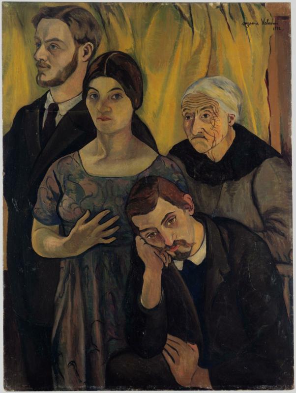 Suzanne Valadon: Suzanne Valadon, Family Portrait (Portrait de famille), 1912, Musée d’Orsay, on deposit at the Centre Pompidou-Musée National d’Art Moderne/CCI, Paris, France.
